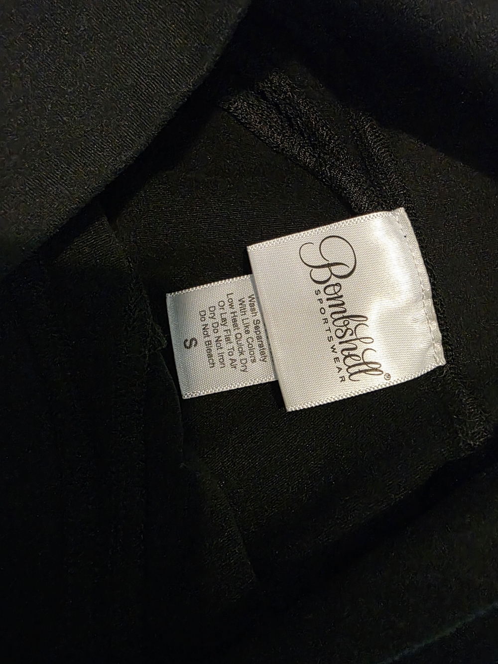 Bombshell Sportswear Black Mesh Panel Leggings - Picture 5 of 5